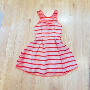 Orange Striped Dress